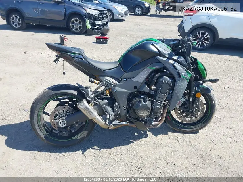 2019 Kawasaki Zr1000 J VIN: JKAZRCJ10KA005132 Lot: 12634289