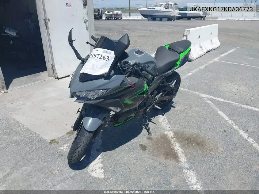 2019 Kawasaki Ex400 VIN: JKAEXKG17KDA36773 Lot: 45197263