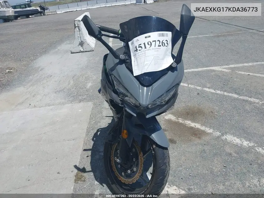 2019 Kawasaki Ex400 VIN: JKAEXKG17KDA36773 Lot: 45197263