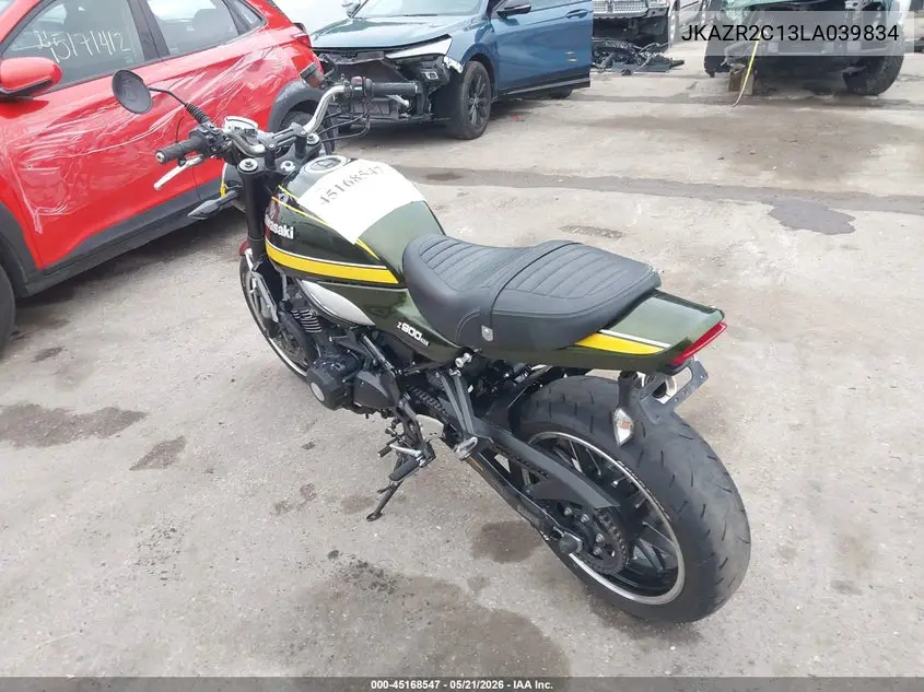 2020 Kawasaki Zr900 R VIN: JKAZR2C13LA039834 Lot: 45168547