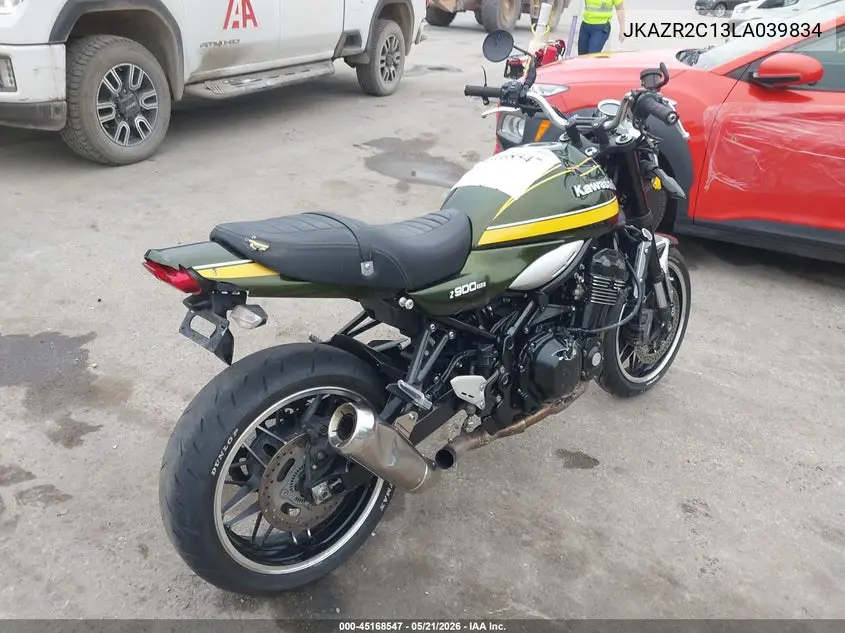 2020 Kawasaki Zr900 R VIN: JKAZR2C13LA039834 Lot: 45168547