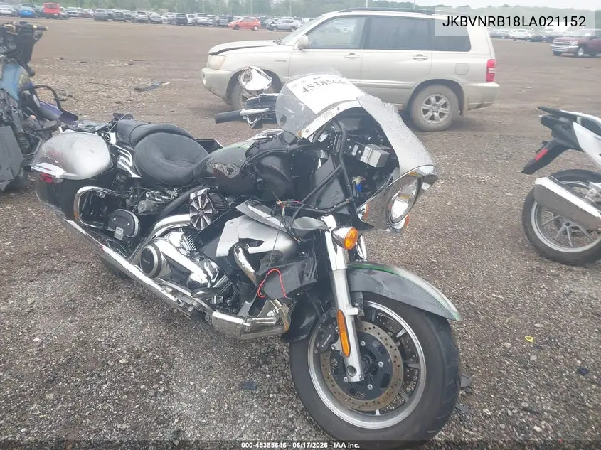 2020 Kawasaki Vn1700 B VIN: JKBVNRB18LA021152 Lot: 45385646