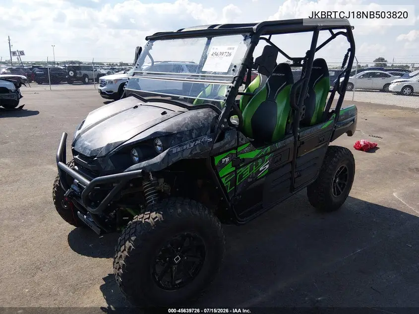 2022 Kawasaki Krt800 J/K VIN: JKBRTCJ18NB503820 Lot: 45639726