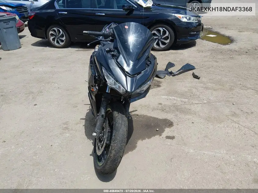 2022 Kawasaki Ex400 VIN: JKAEXKH18NDAF3368 Lot: 45640470