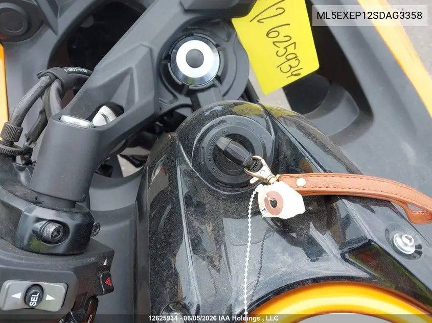 2025 Kawasaki Ex650 P VIN: ML5EXEP12SDAG3358 Lot: 12625934