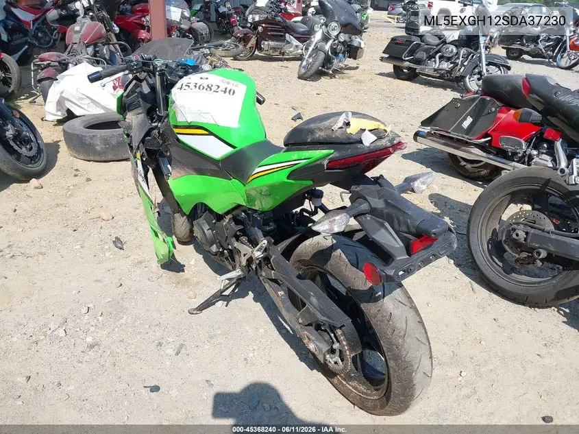 2025 Kawasaki Ex500 H VIN: ML5EXGH12SDA37230 Lot: 45368240
