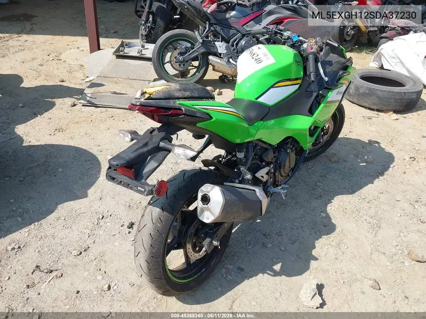 2025 Kawasaki Ex500 H VIN: ML5EXGH12SDA37230 Lot: 45368240
