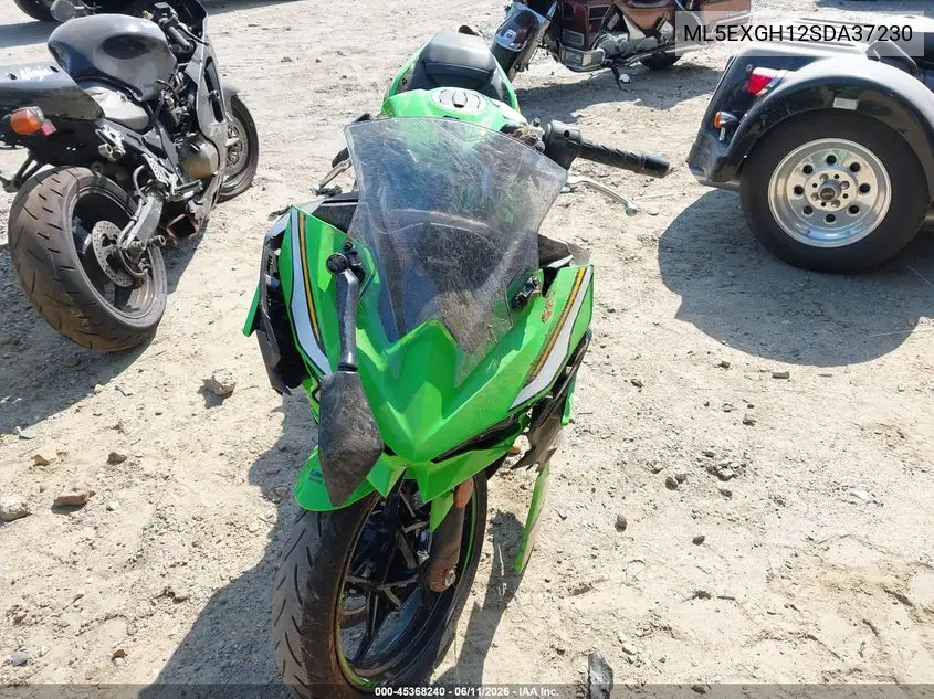 2025 Kawasaki Ex500 H VIN: ML5EXGH12SDA37230 Lot: 45368240