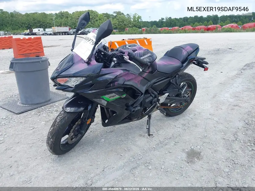 2025 Kawasaki Ex650 R VIN: ML5EXER19SDAF9546 Lot: 45440979