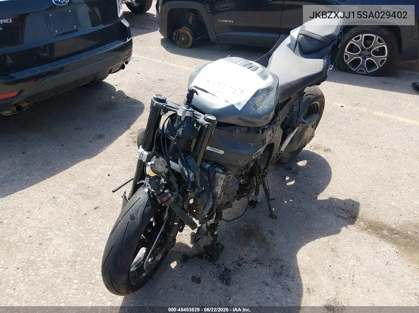 2025 Kawasaki Zx636 K VIN: JKBZXJJ15SA029402 Lot: 45453529