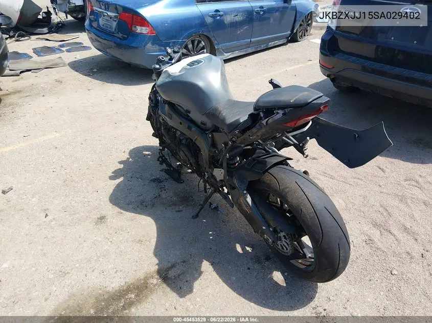 2025 Kawasaki Zx636 K VIN: JKBZXJJ15SA029402 Lot: 45453529