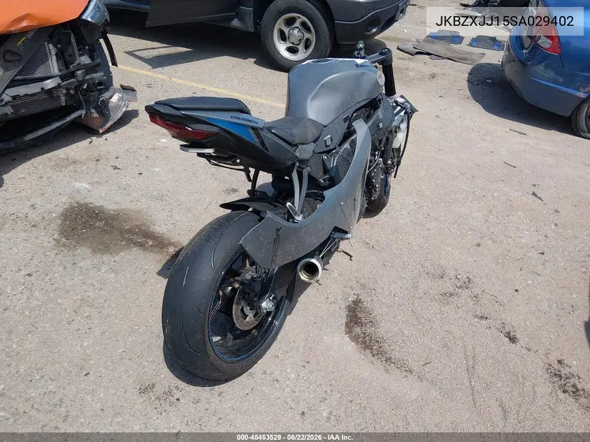 2025 Kawasaki Zx636 K VIN: JKBZXJJ15SA029402 Lot: 45453529