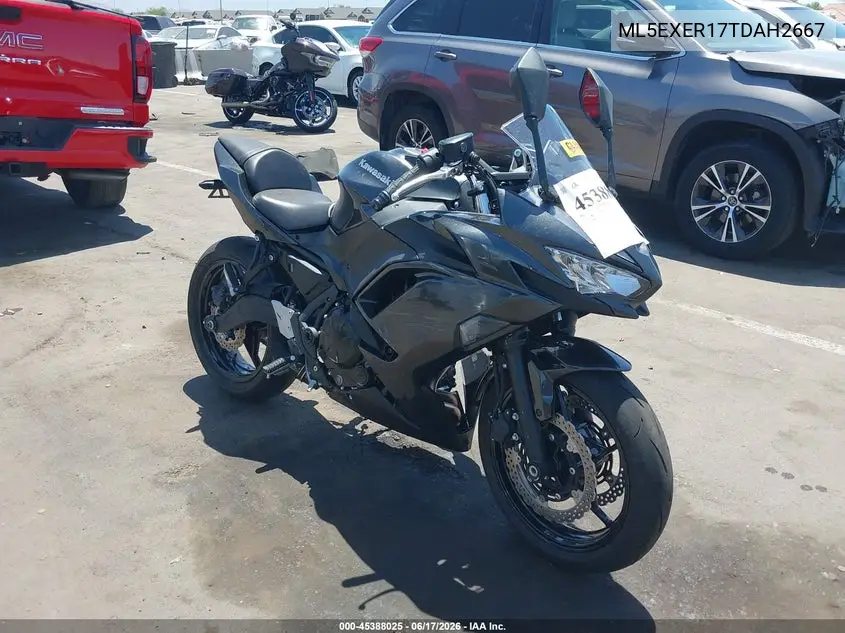 2026 Kawasaki Ex650 R VIN: ML5EXER17TDAH2667 Lot: 45388025