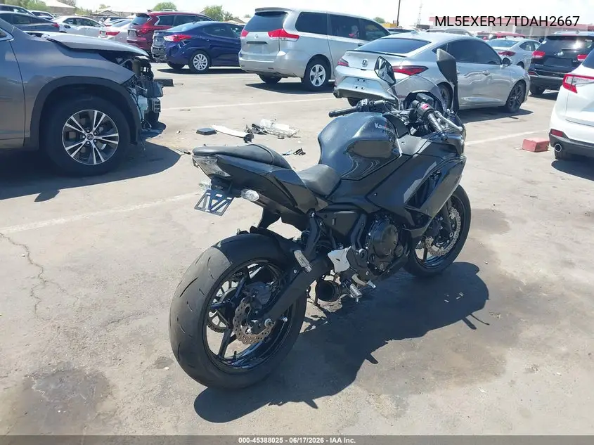 2026 Kawasaki Ex650 R VIN: ML5EXER17TDAH2667 Lot: 45388025