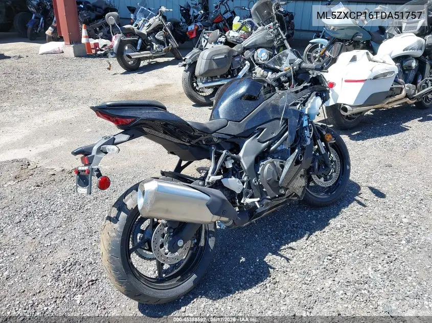 2026 Kawasaki Zx400 P VIN: ML5ZXCP16TDA51757 Lot: 45388582