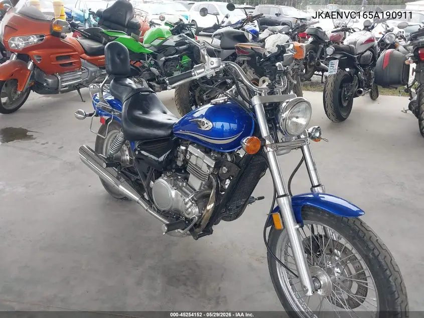 2005 Kawasaki En500 C VIN: JKAENVC165A190911 Lot: 45254152