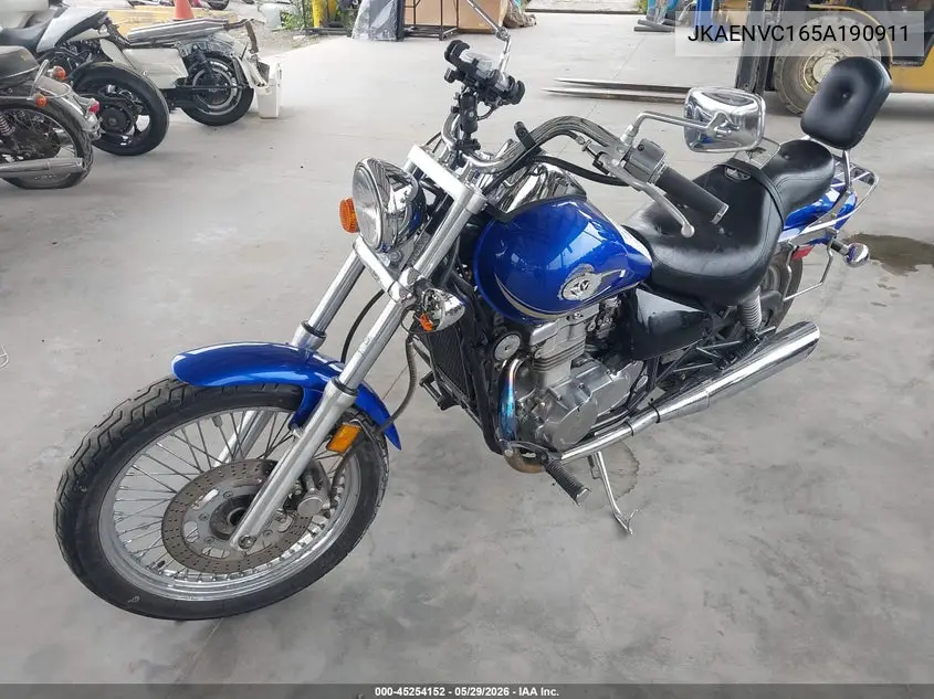 2005 Kawasaki En500 C VIN: JKAENVC165A190911 Lot: 45254152