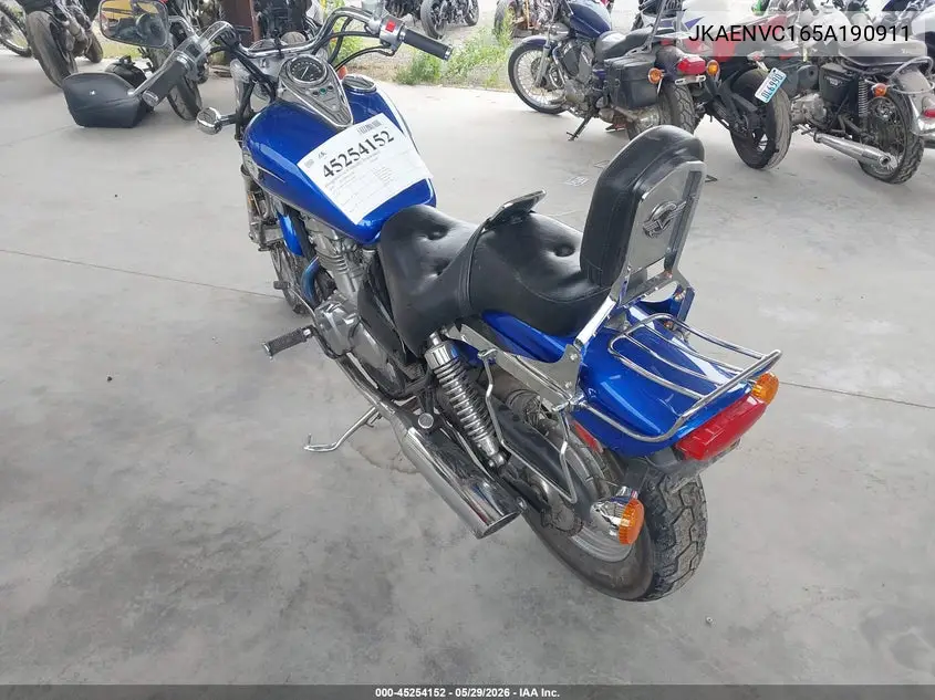 2005 Kawasaki En500 C VIN: JKAENVC165A190911 Lot: 45254152