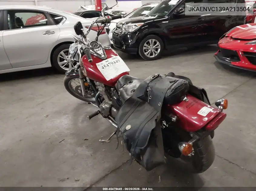 2009 Kawasaki En500 C VIN: JKAENVC139A213504 Lot: 45479449
