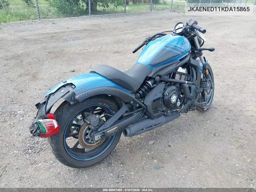 2019 Kawasaki En650 D VIN: JKAENED11KDA15865 Lot: 45567495