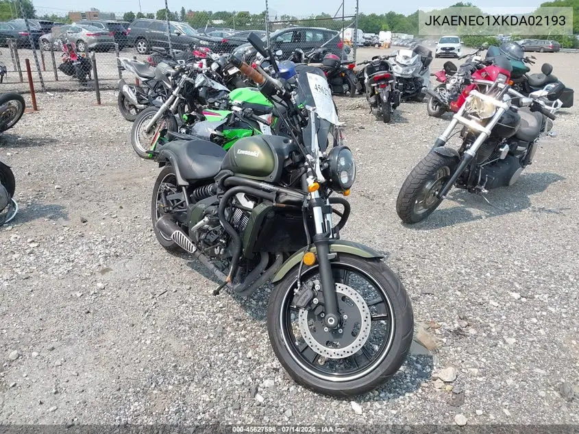 2019 Kawasaki En650 C VIN: JKAENEC1XKDA02193 Lot: 45627598