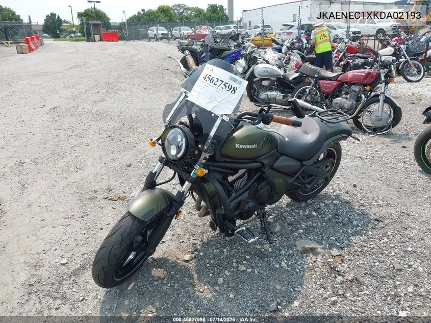 2019 Kawasaki En650 C VIN: JKAENEC1XKDA02193 Lot: 45627598