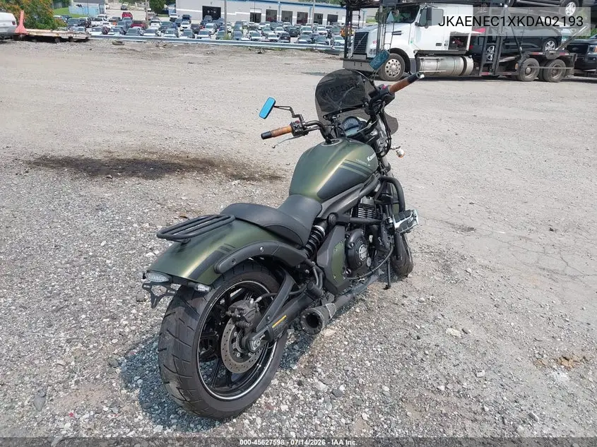 2019 Kawasaki En650 C VIN: JKAENEC1XKDA02193 Lot: 45627598