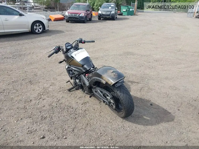 2020 Kawasaki En650 C VIN: JKAENEC12LDA03100 Lot: 45433591