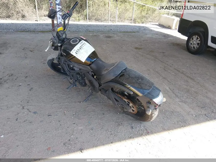 2020 Kawasaki En650 C VIN: JKAENEC12LDA02822 Lot: 45545777