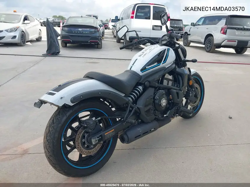 2021 Kawasaki En650 C VIN: JKAENEC14MDA03570 Lot: 45525470