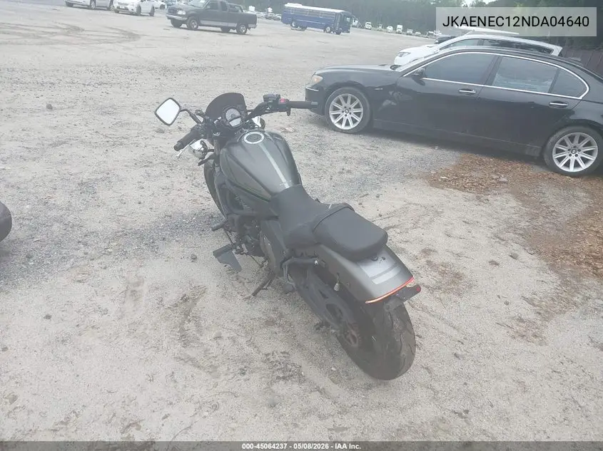 2022 Kawasaki En650 C VIN: JKAENEC12NDA04640 Lot: 45064237