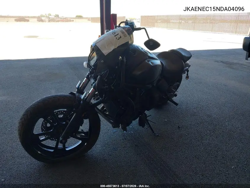 2022 Kawasaki En650 C VIN: JKAENEC15NDA04096 Lot: 45573613