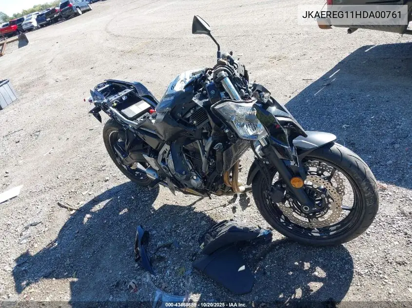 2017 Kawasaki Er650 G VIN: JKAEREG11HDA00761 Lot: 43468689