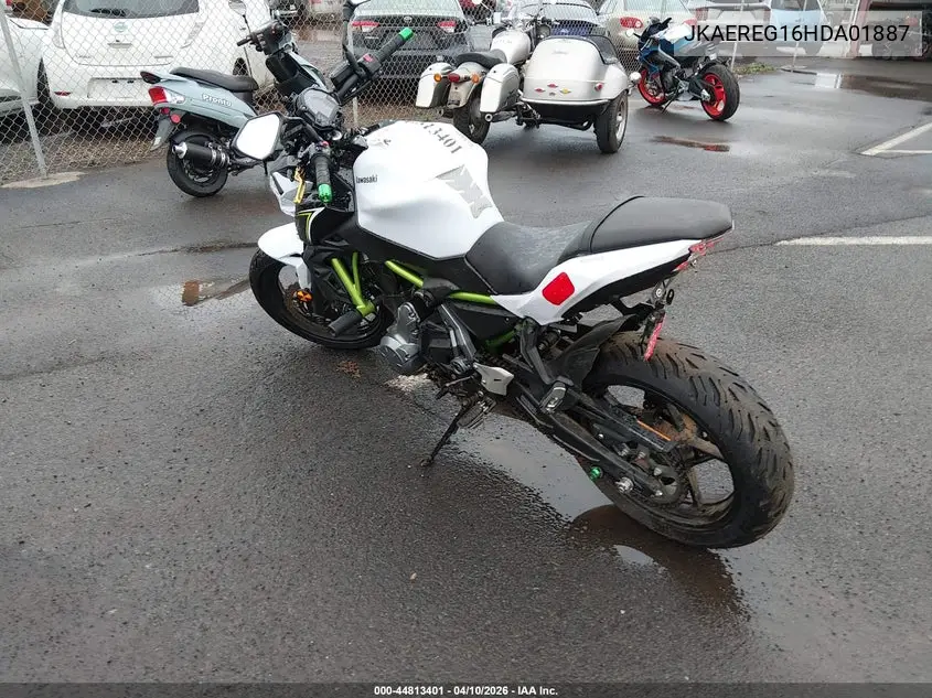 2017 Kawasaki Er650 G VIN: JKAEREG16HDA01887 Lot: 44813401