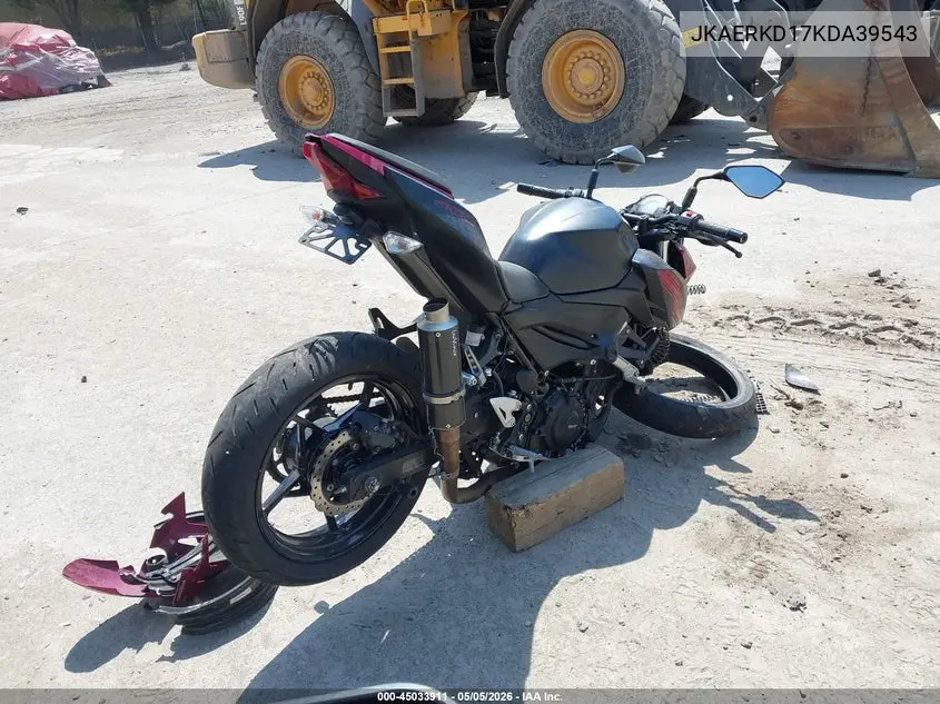 2019 Kawasaki Er400 D VIN: JKAERKD17KDA39543 Lot: 45033911