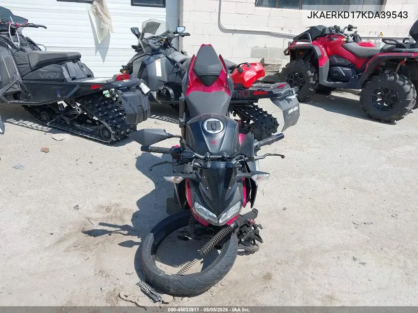 2019 Kawasaki Er400 D VIN: JKAERKD17KDA39543 Lot: 45033911