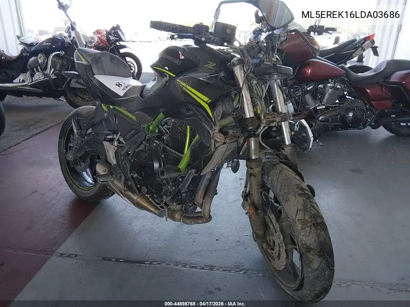 2020 Kawasaki Er650 K VIN: ML5EREK16LDA03686 Lot: 44898768