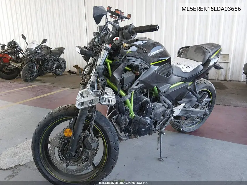 2020 Kawasaki Er650 K VIN: ML5EREK16LDA03686 Lot: 44898768