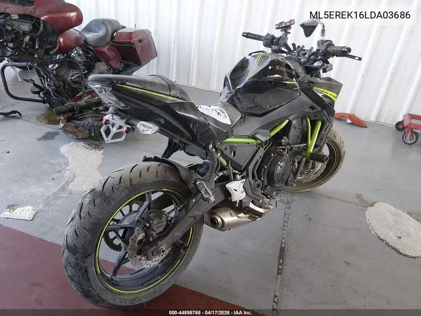 2020 Kawasaki Er650 K VIN: ML5EREK16LDA03686 Lot: 44898768