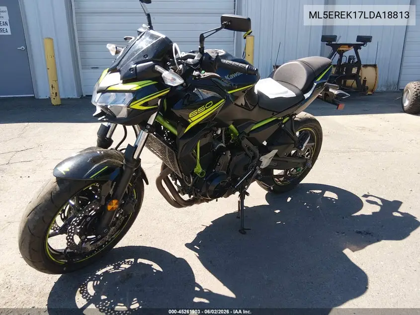 2020 Kawasaki Er650 K VIN: ML5EREK17LDA18813 Lot: 45261903