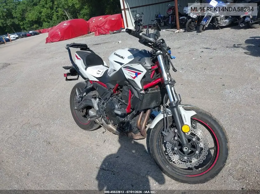 2022 Kawasaki Er650 K VIN: ML5EREK14NDA58284 Lot: 45522613