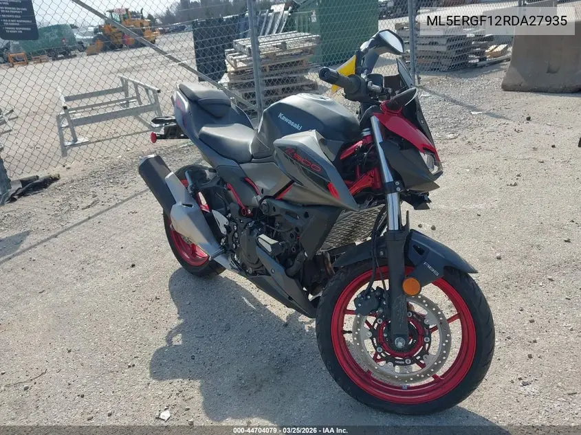 2024 Kawasaki Er500 VIN: ML5ERGF12RDA27935 Lot: 44704079
