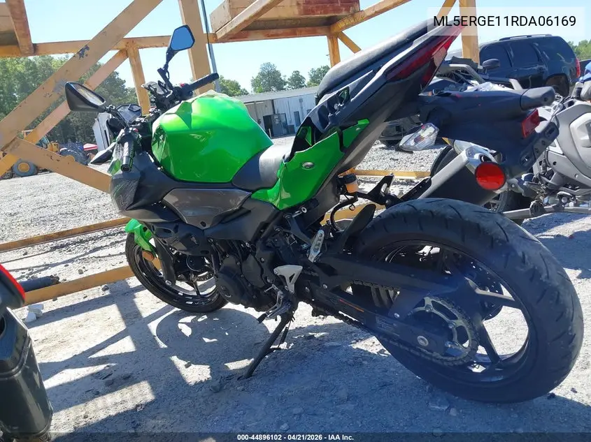 2024 Kawasaki Er500 VIN: ML5ERGE11RDA06169 Lot: 44896102