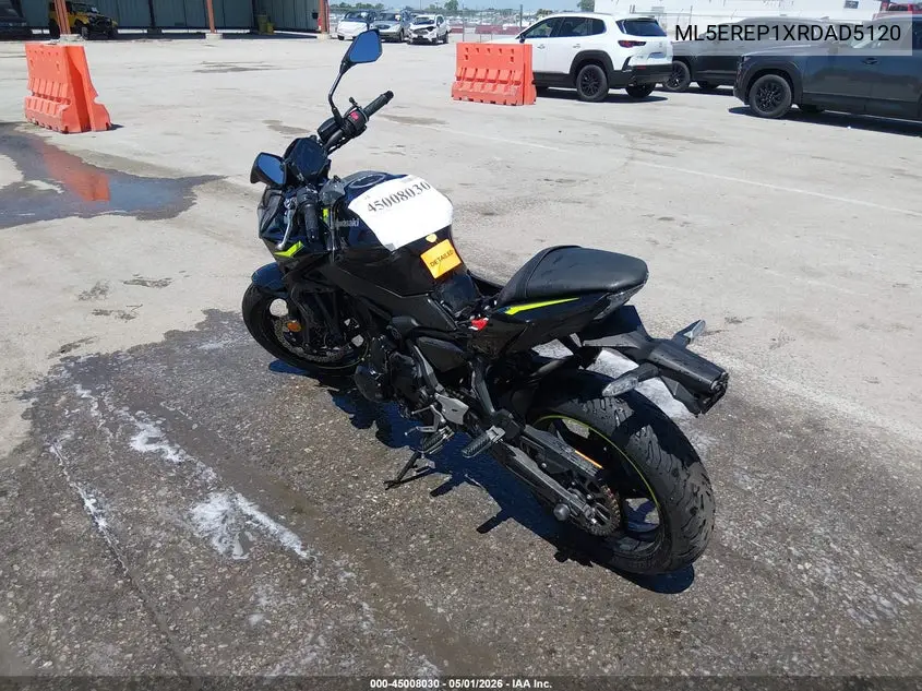 2024 Kawasaki Er650 P VIN: ML5EREP1XRDAD5120 Lot: 45008030