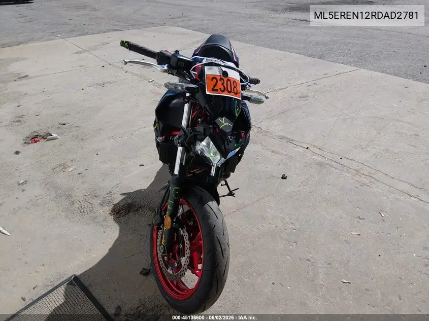 2024 Kawasaki Er650 N VIN: ML5EREN12RDAD2781 Lot: 45136600