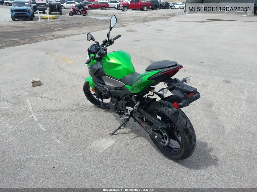 2024 Kawasaki Er500 VIN: ML5ERGE11RDA28351 Lot: 45253671