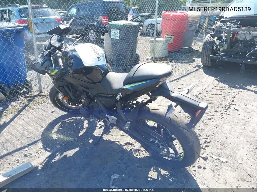 2024 Kawasaki Er650 P VIN: ML5EREP19RDAD5139 Lot: 45484004