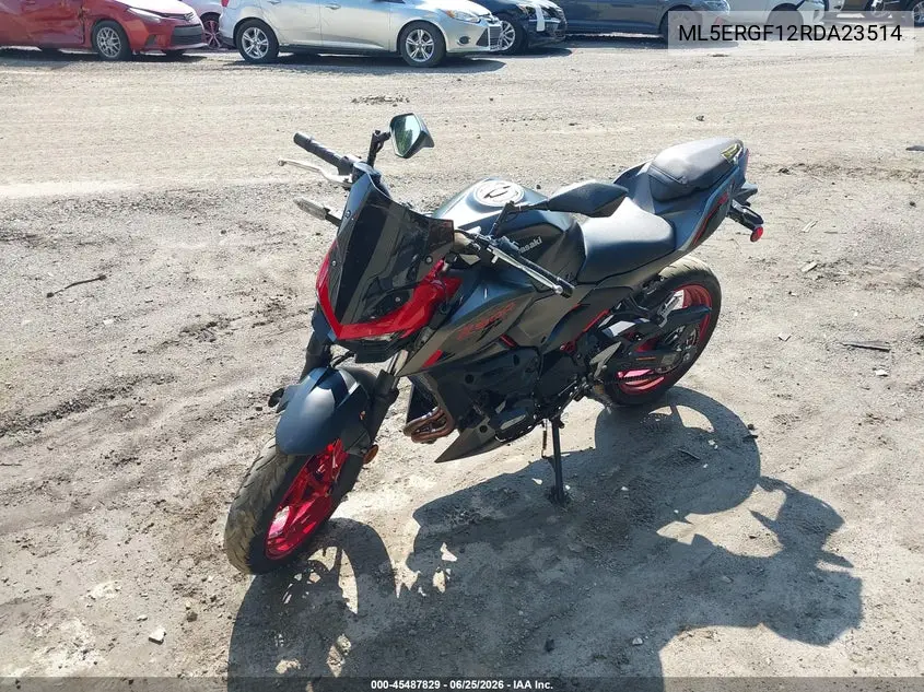 2024 Kawasaki Er500 VIN: ML5ERGF12RDA23514 Lot: 45487829