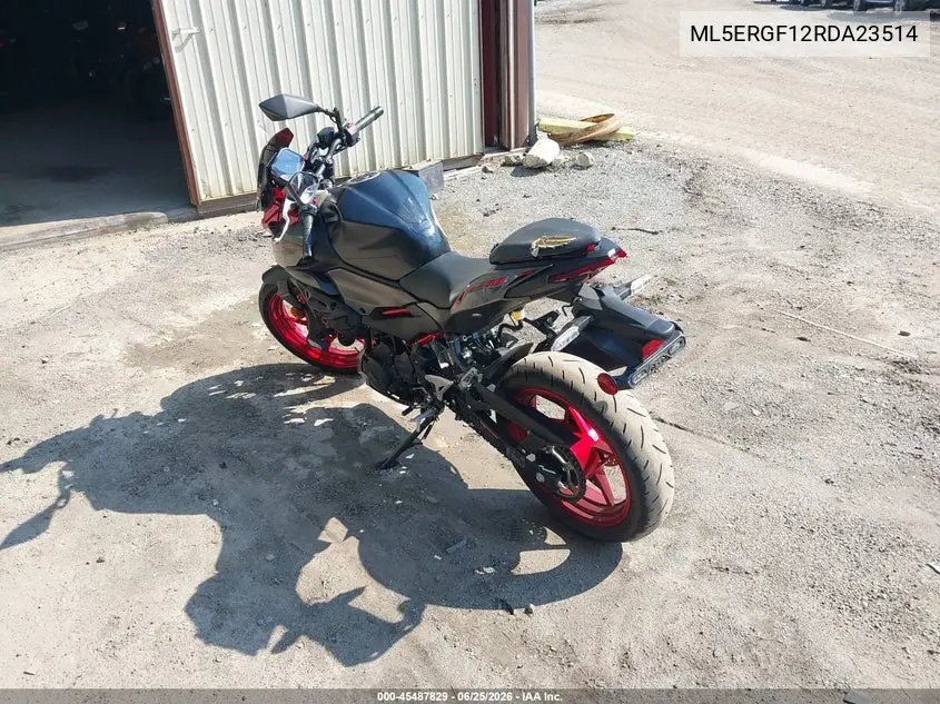 2024 Kawasaki Er500 VIN: ML5ERGF12RDA23514 Lot: 45487829