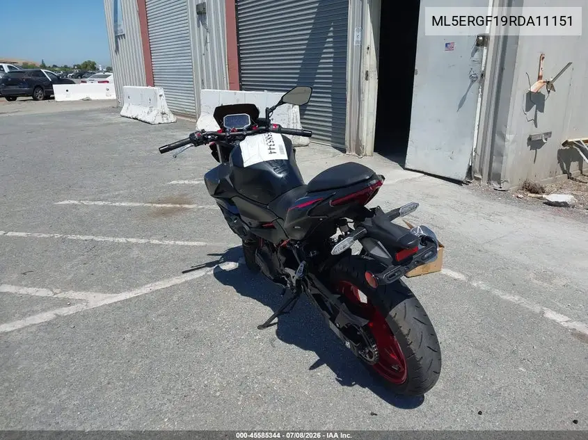 2024 Kawasaki Er500 VIN: ML5ERGF19RDA11151 Lot: 45585344